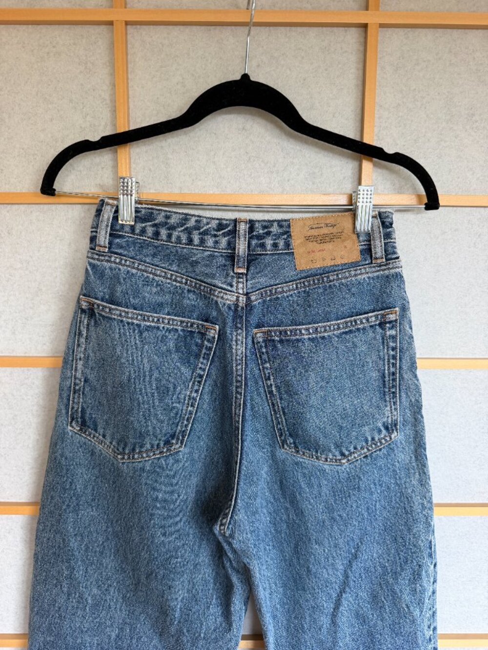 American Vintage Blue Denim Jeans- Le big carrot - 25 - Picture 4 of 4